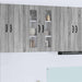 Oppvaskmaskin-panel Kalmar Grå Sonoma 60 x 31 x 80 cm