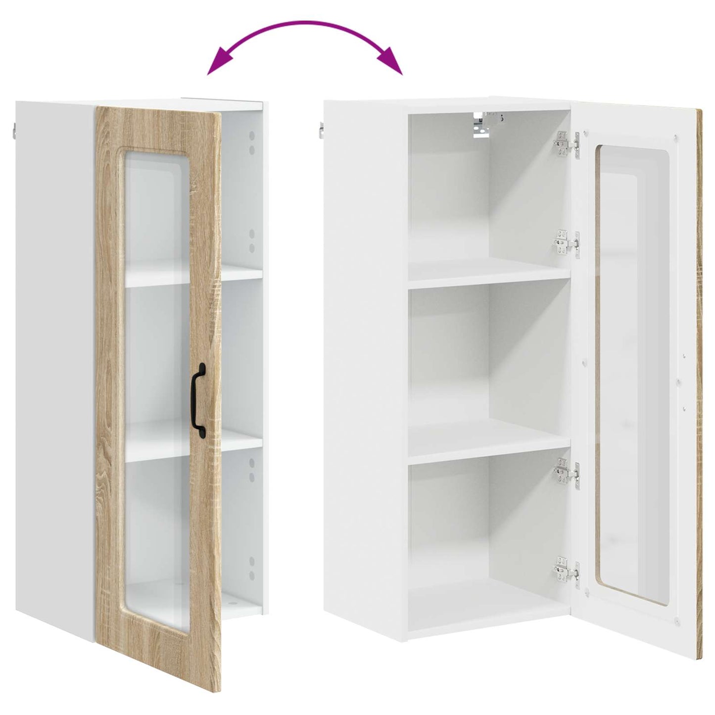 Oppvaskmaskin-panel Kalmar Sonoma eik 40 x 31 x 100 cm