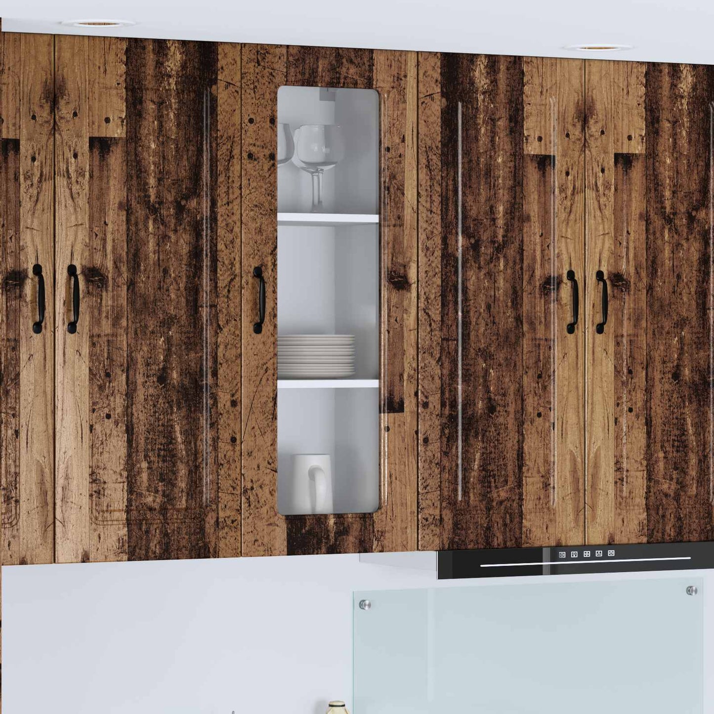 Oppvaskmaskin-panel Kalmar Gammelt tre 40 x 31 x 100 cm