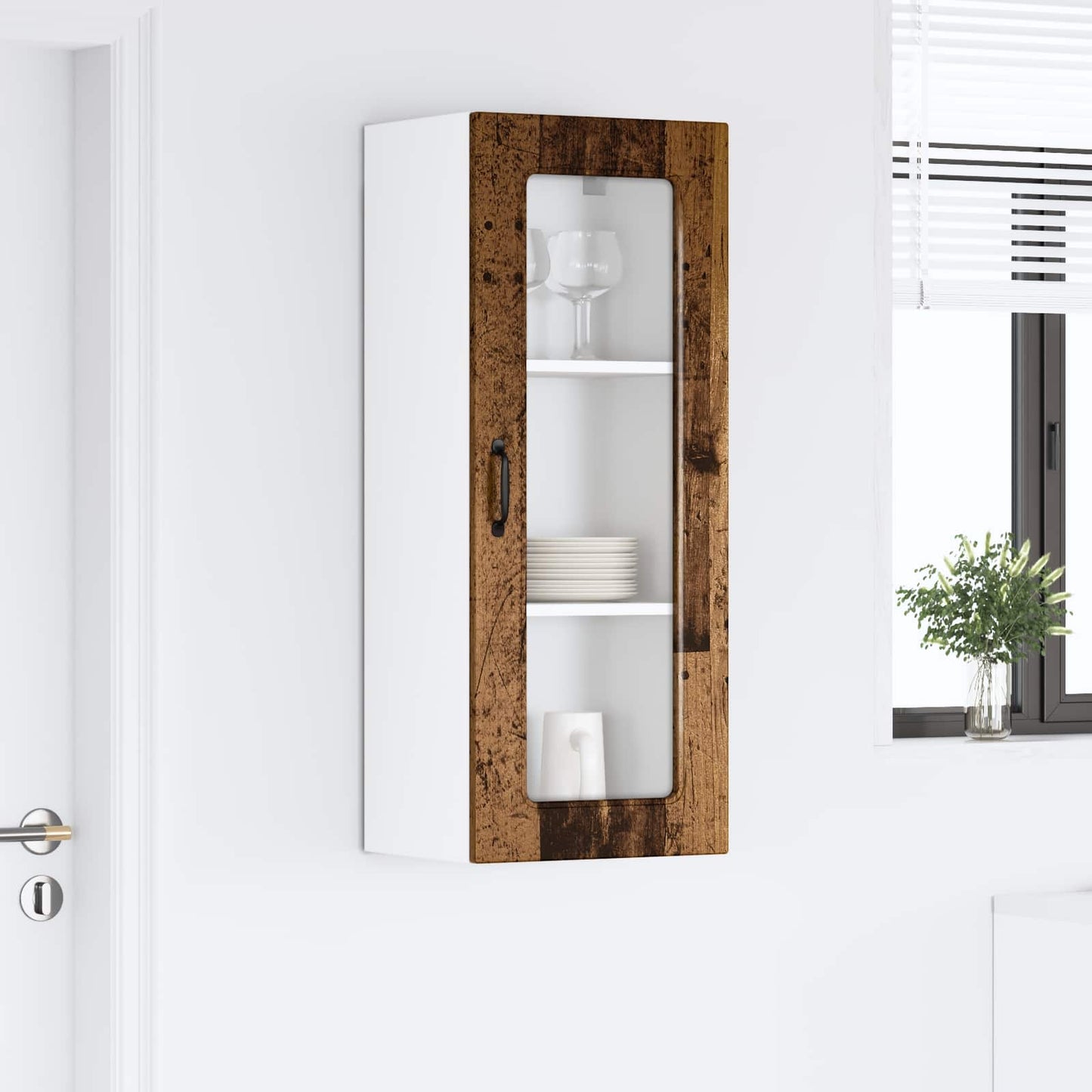 Oppvaskmaskin-panel Kalmar Gammelt tre 40 x 31 x 100 cm
