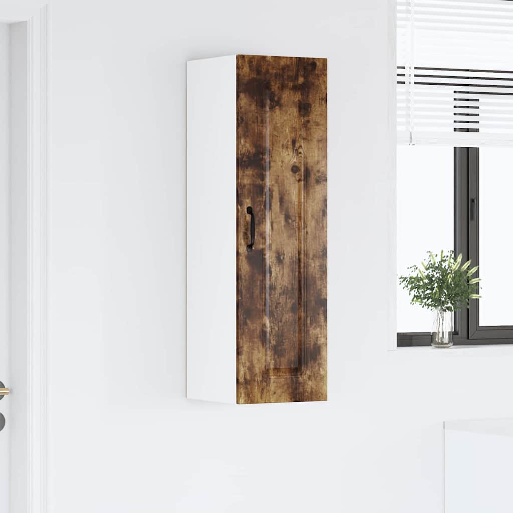 Kjøkken veggskap Røkt eik 30 x 31 x 100 cm Konstruert tre