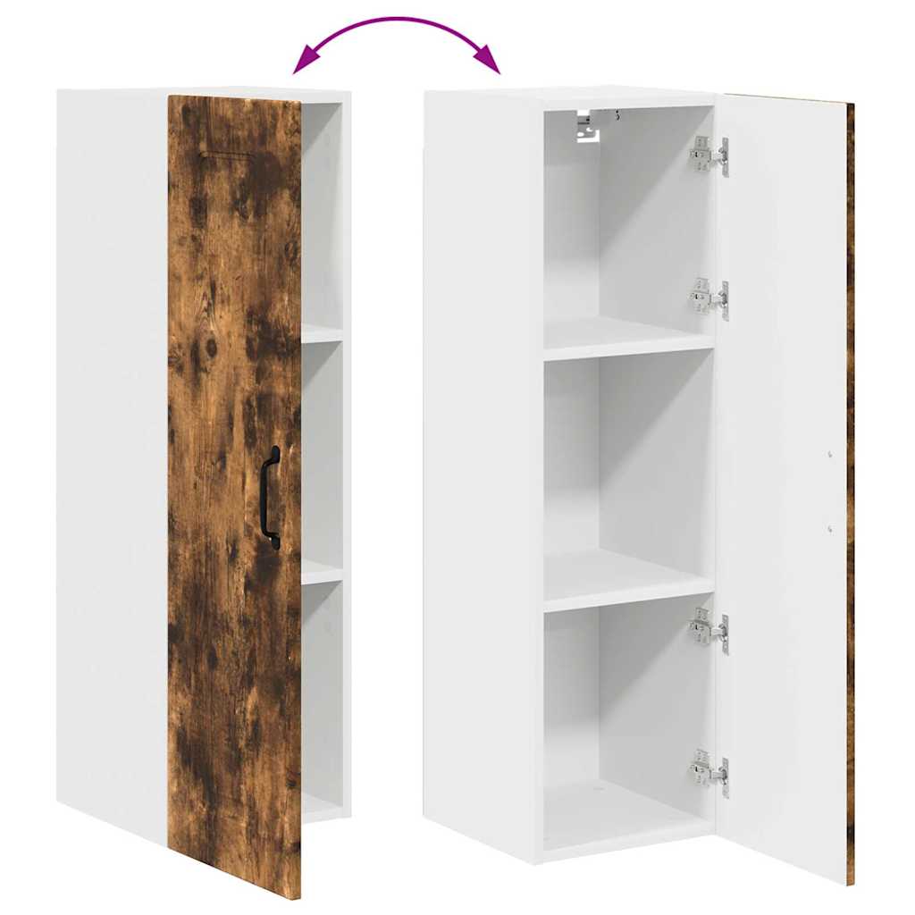 Kjøkken veggskap Røkt eik 30 x 31 x 100 cm Konstruert tre
