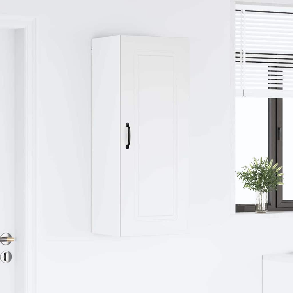 Kjøkken veggskap med hylle Hvit 40 x 31 x 100 cm Konstruert tre