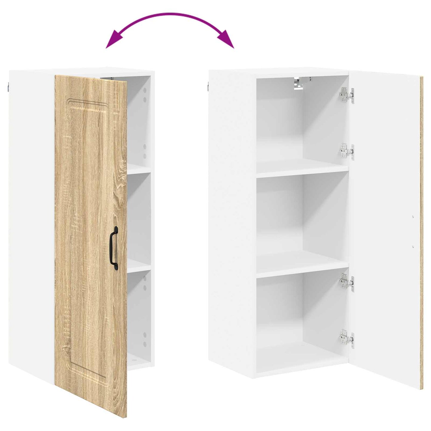 Oppvaskmaskin-panel Kalmar Sonoma eik 40 x 31 x 100 cm