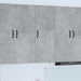 Oppvaskmaskin-panel Kalmar Betonggrå 40 x 31 x 100 cm