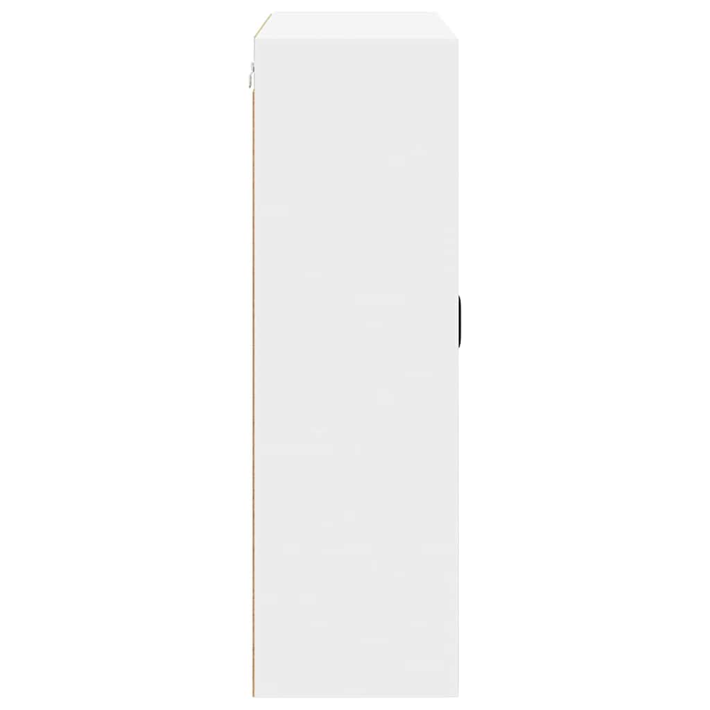 Kjøkken veggskap med hylle Hvit 80 x 31 x 100 cm Konstruert tre