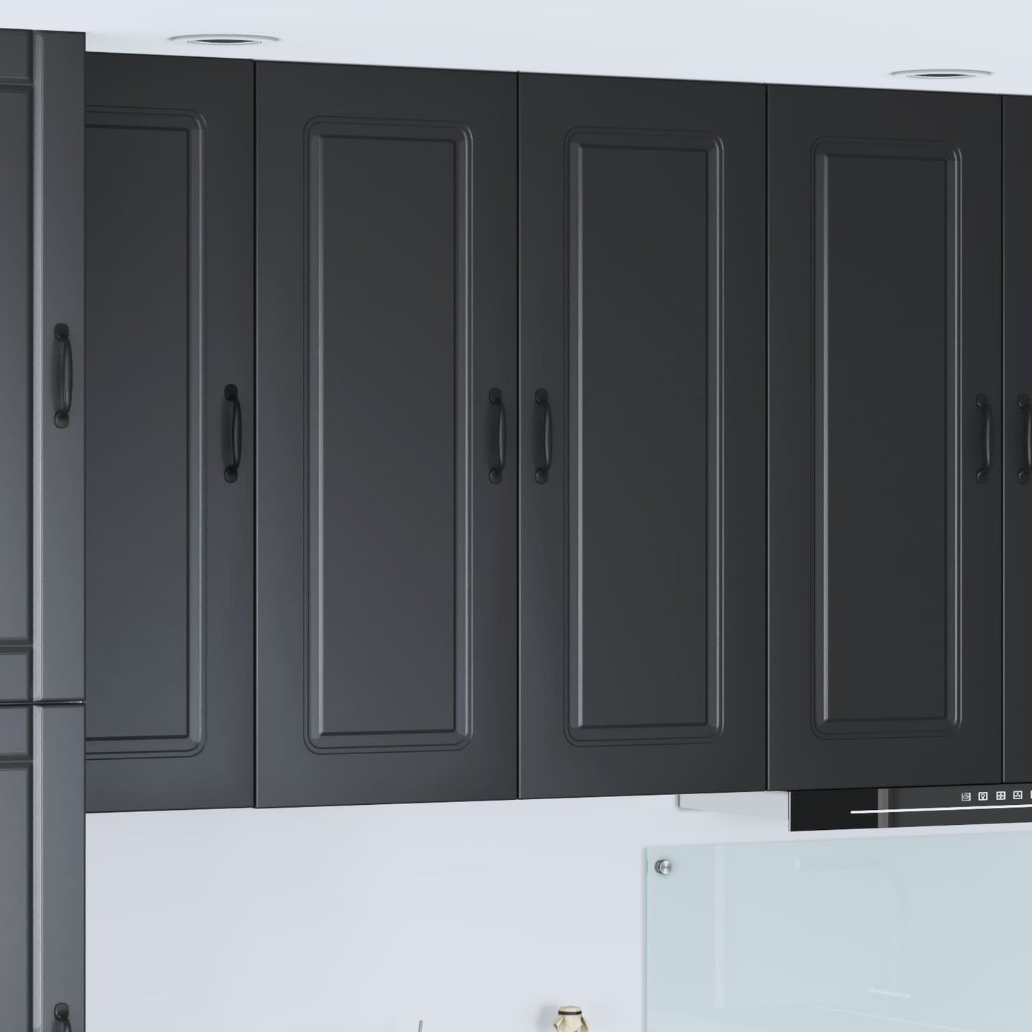 Oppvaskmaskin-panel Kalmar Svart 80 x 31 x 100 cm