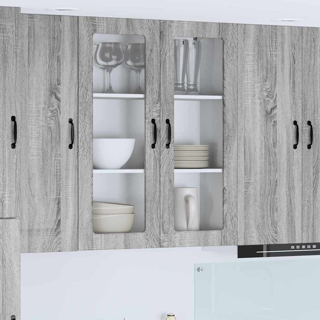 Oppvaskmaskin-panel Kalmar Grå Sonoma 80 x 31 x 100 cm