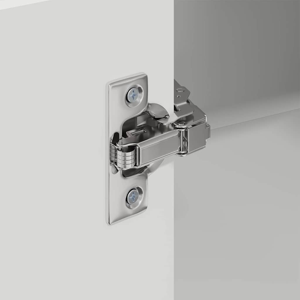 Kjøkken veggskap med hylle Hvit 57 x 57 x 100 cm Konstruert tre