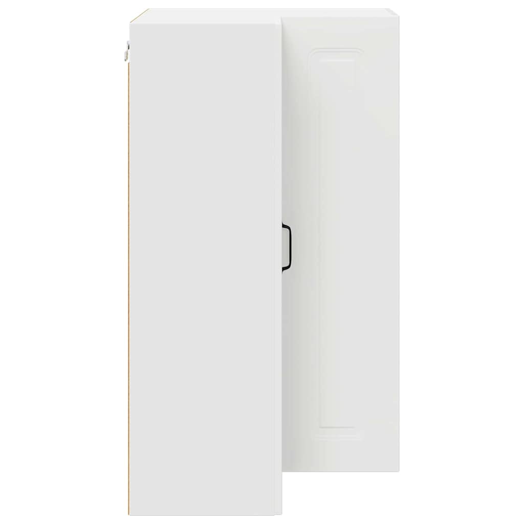 Kjøkken veggskap med hylle Hvit 57 x 57 x 100 cm Konstruert tre