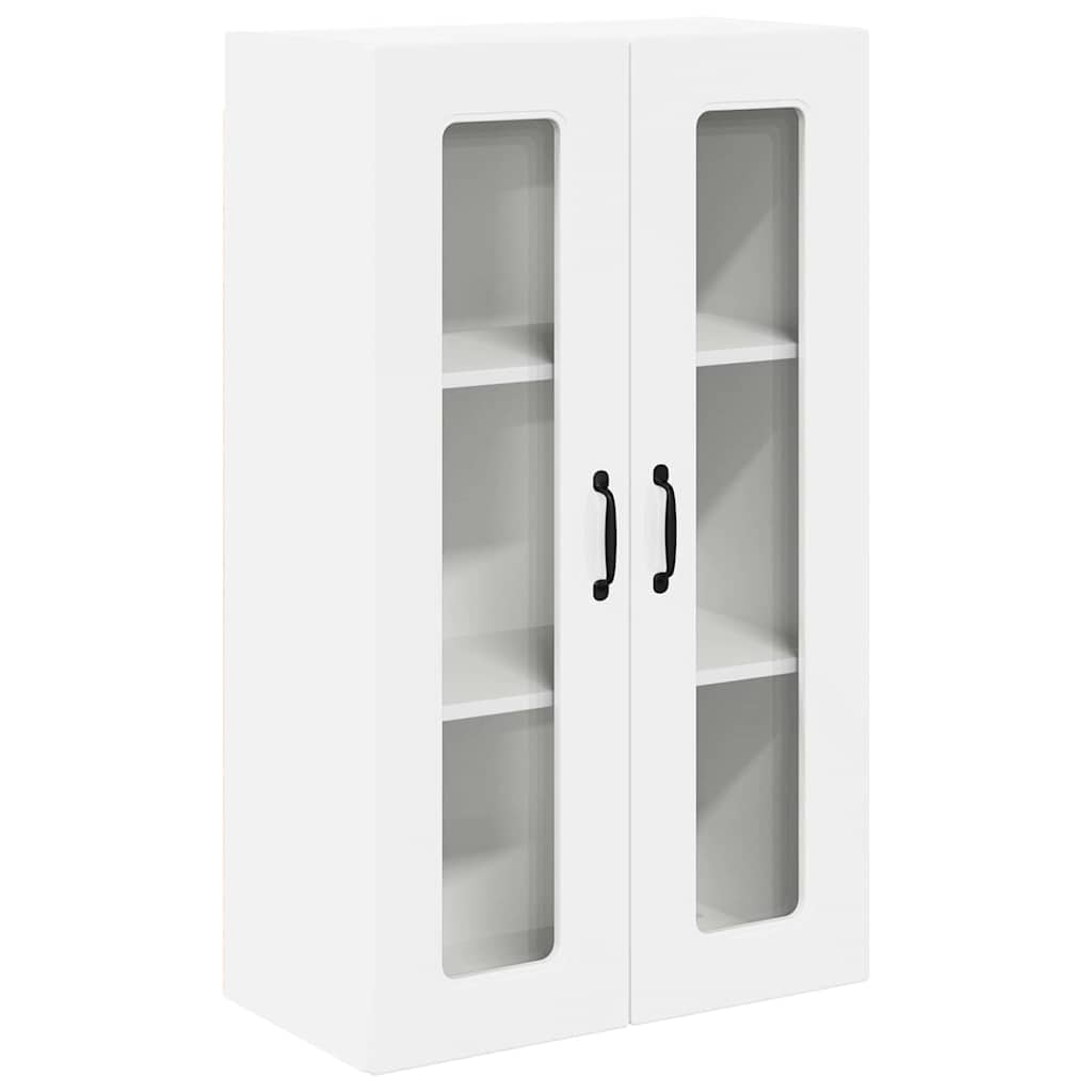 Kjøkken veggskap med hylle Høyglanset hvit 60 x 31 x 100 cm