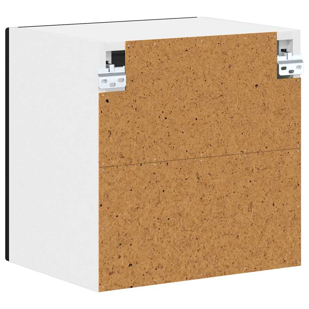 Kjøkken veggskap med hylle Svart 40 x 31 x 40 cm Konstruert tre