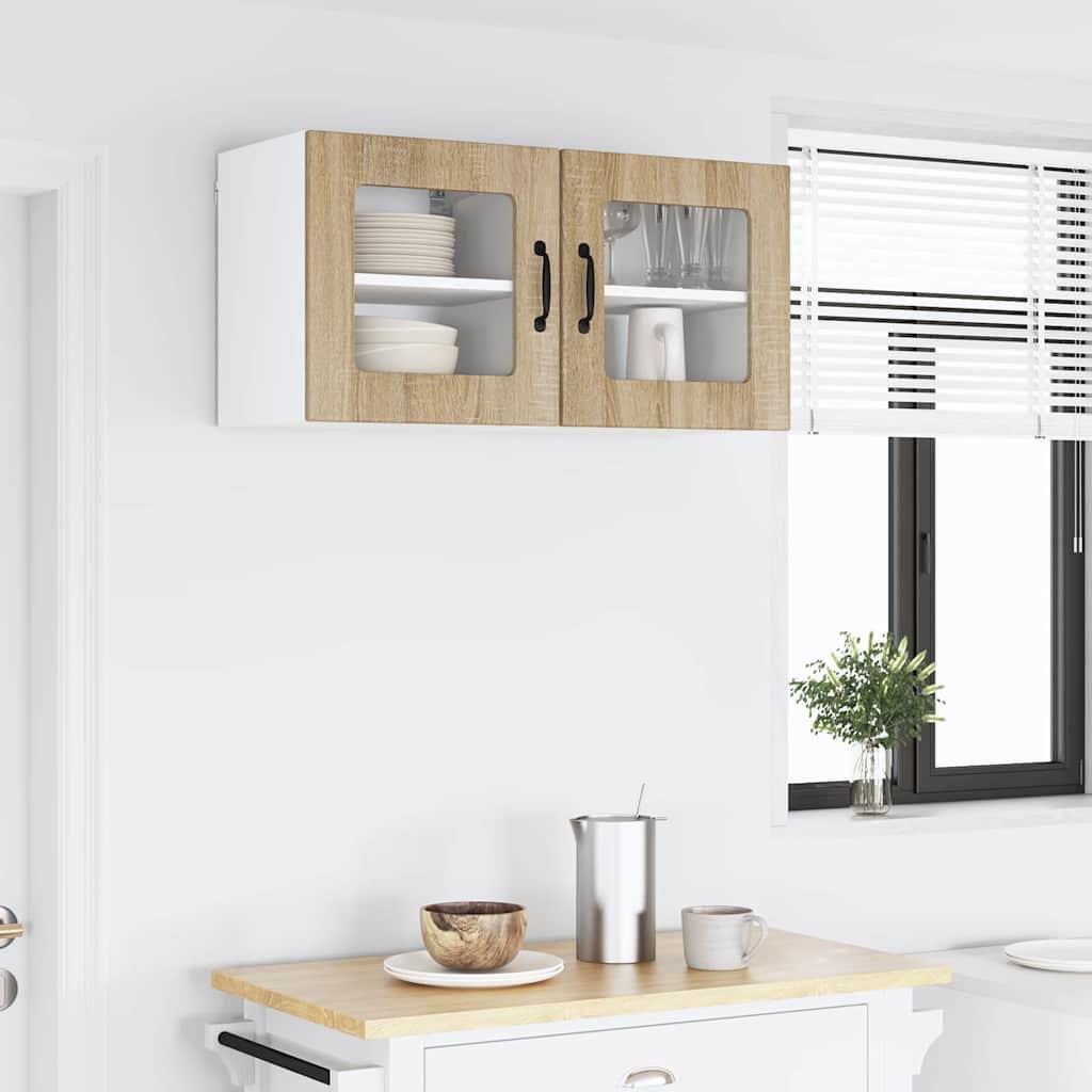 Vegghylle LUCCA Sonoma eik 40 x 31 x 40 cm Konstruert tre