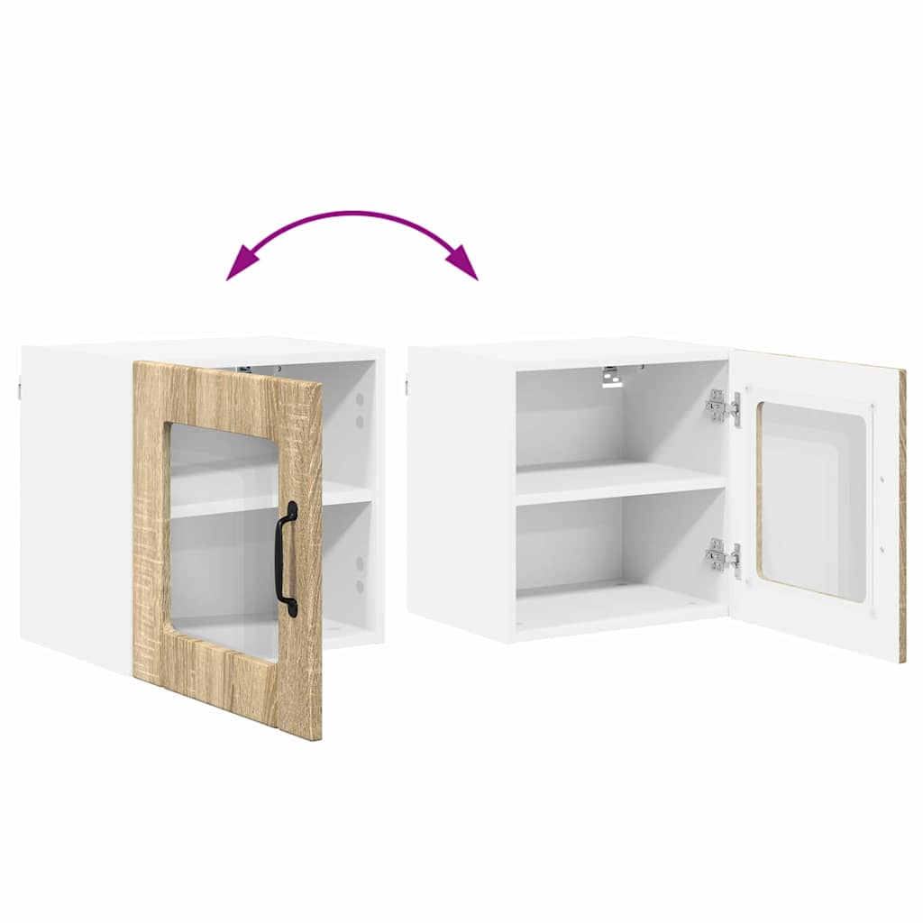 Vegghylle LUCCA Sonoma eik 40 x 31 x 40 cm Konstruert tre