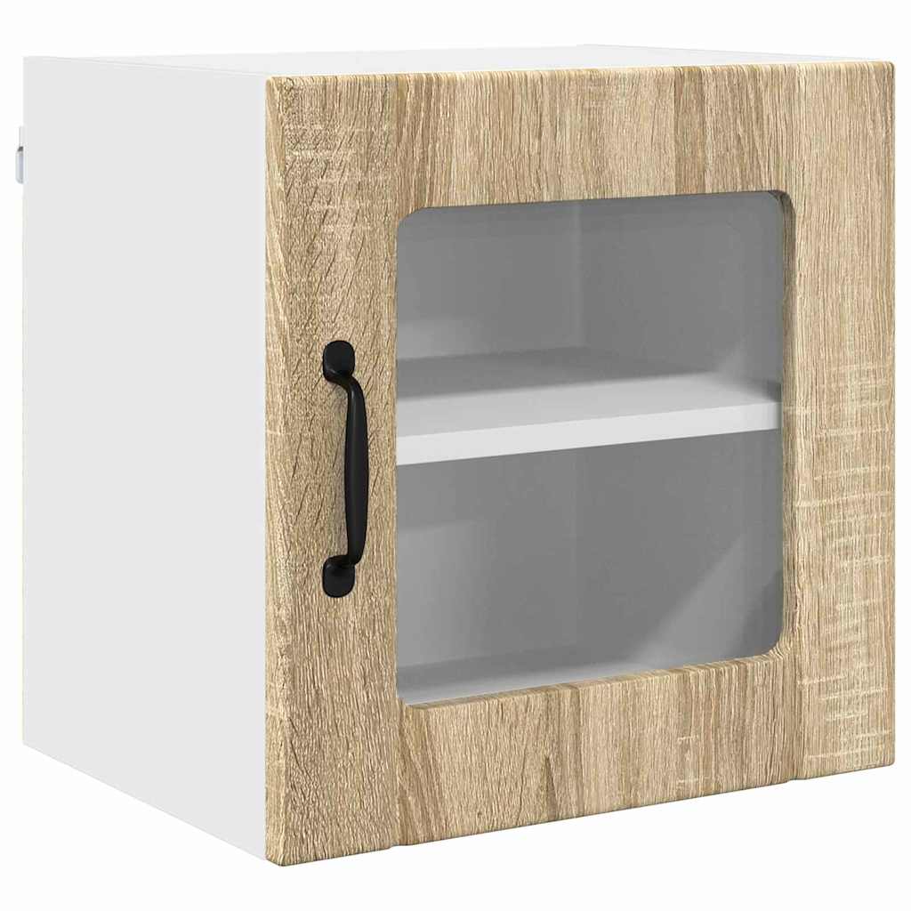 Vegghylle LUCCA 2 pcs Sonoma eik 40 x 31 x 40 cm Konstruert tre