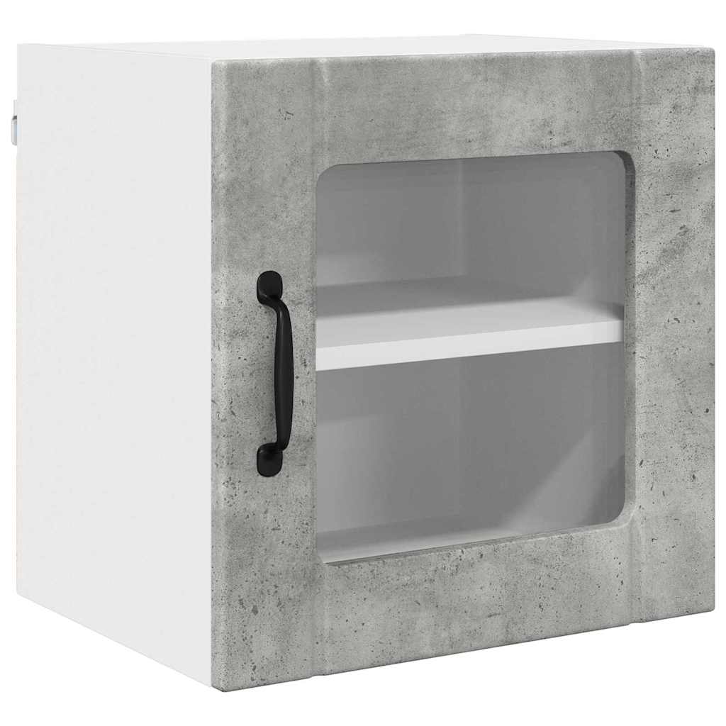 Vegghylle LUCCA Betonggrå 40 x 31 x 40 cm Konstruert tre