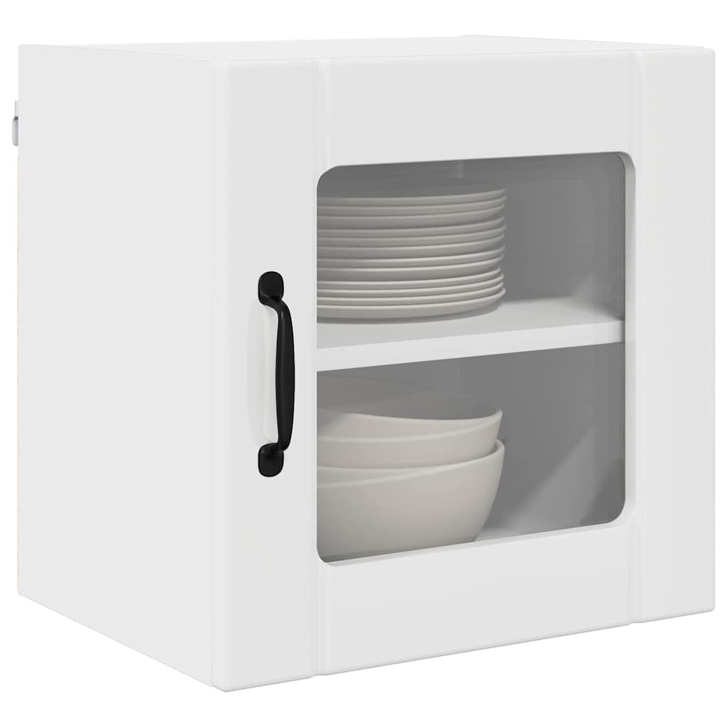 Oppvaskmaskin-panel Lucca 2 pcs Høgglans hvit 40 x 31 x 40 cm