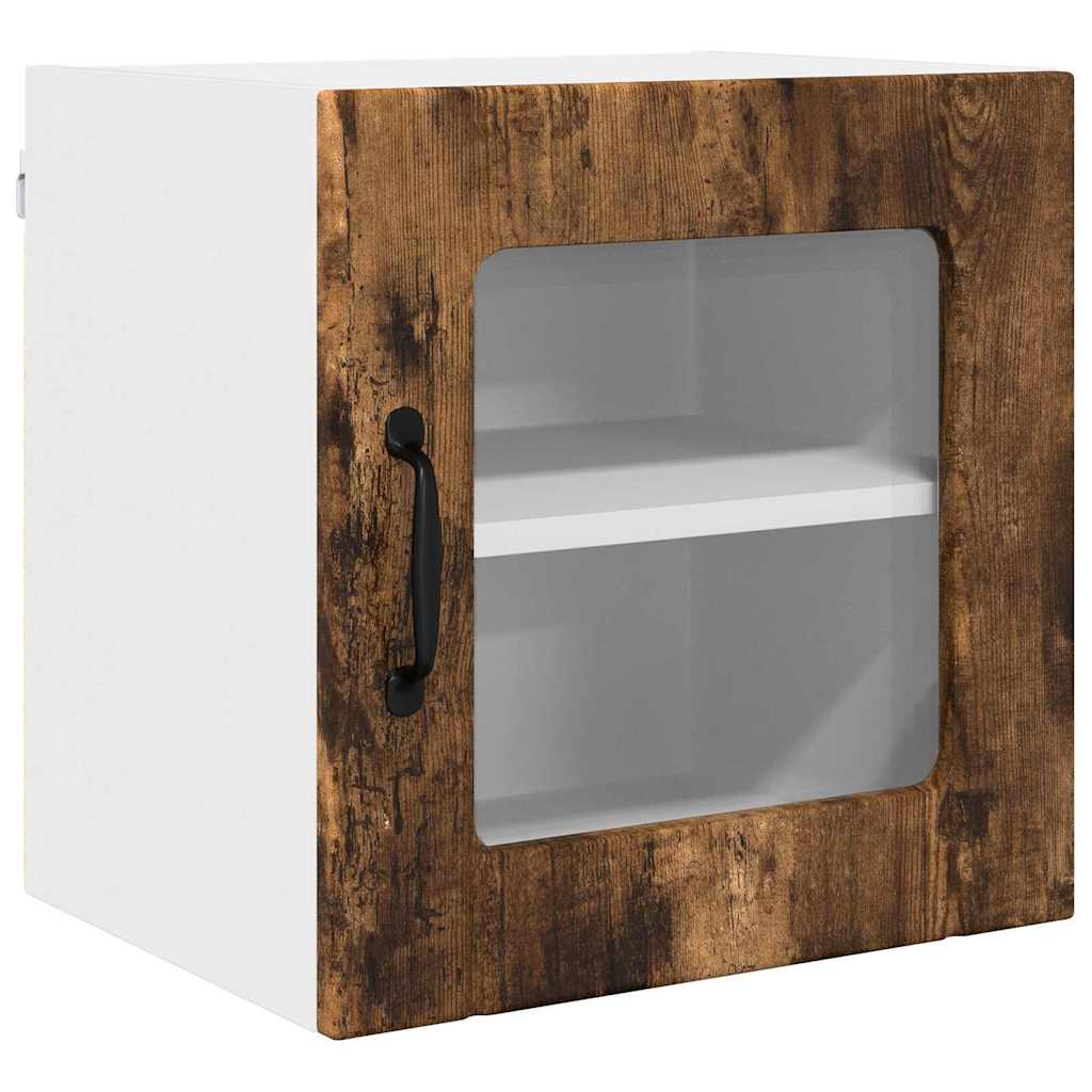 Vegghylle LUCCA Røkt Eik 40 x 31 x 40 cm Konstruert tre