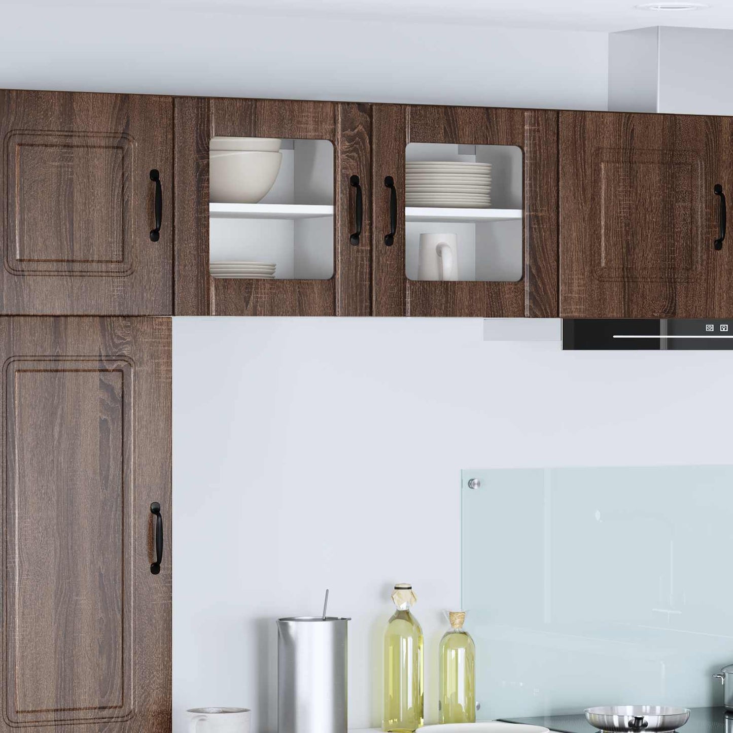 Vegghylle LUCCA Brun eik 40 x 31 x 40 cm Konstruert tre