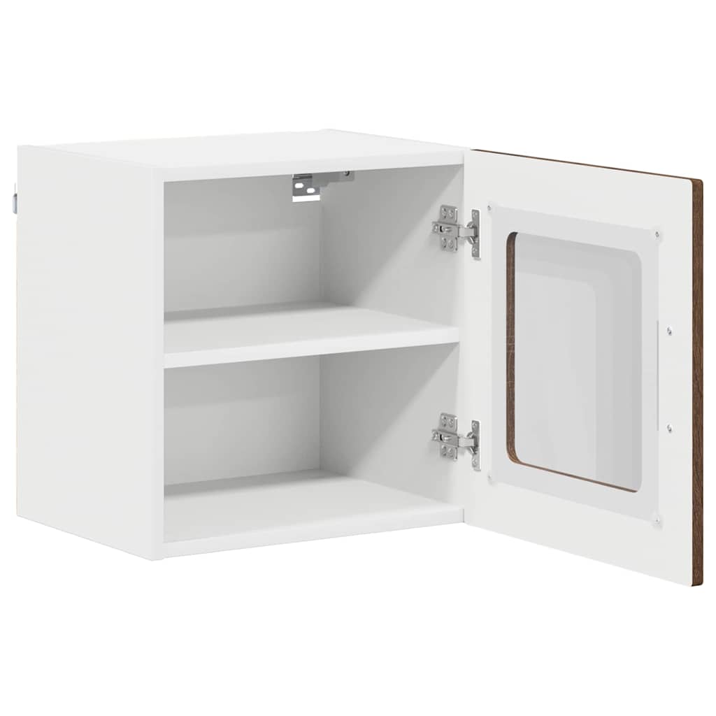 Vegghylle LUCCA 2 pcs Brun eik 40 x 31 x 40 cm Konstruert tre