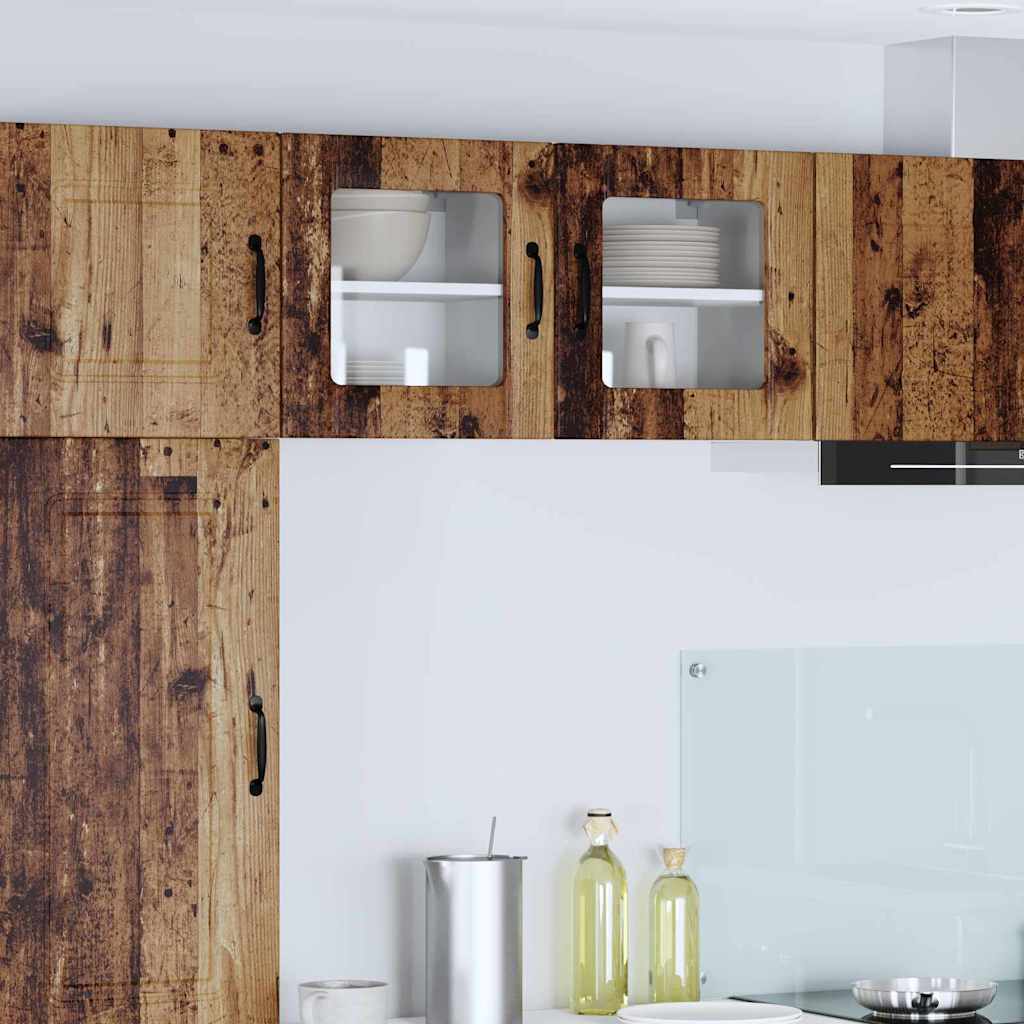 Vegghylle LUCCA Gammelt tre 40 x 31 x 40 cm Konstruert tre