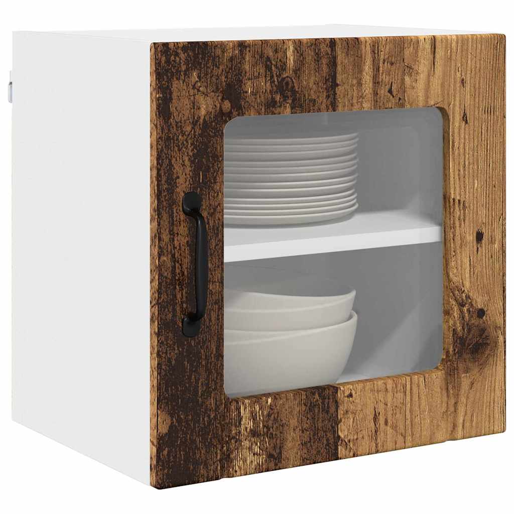 Vegghylle LUCCA Gammelt tre 40 x 31 x 40 cm Konstruert tre