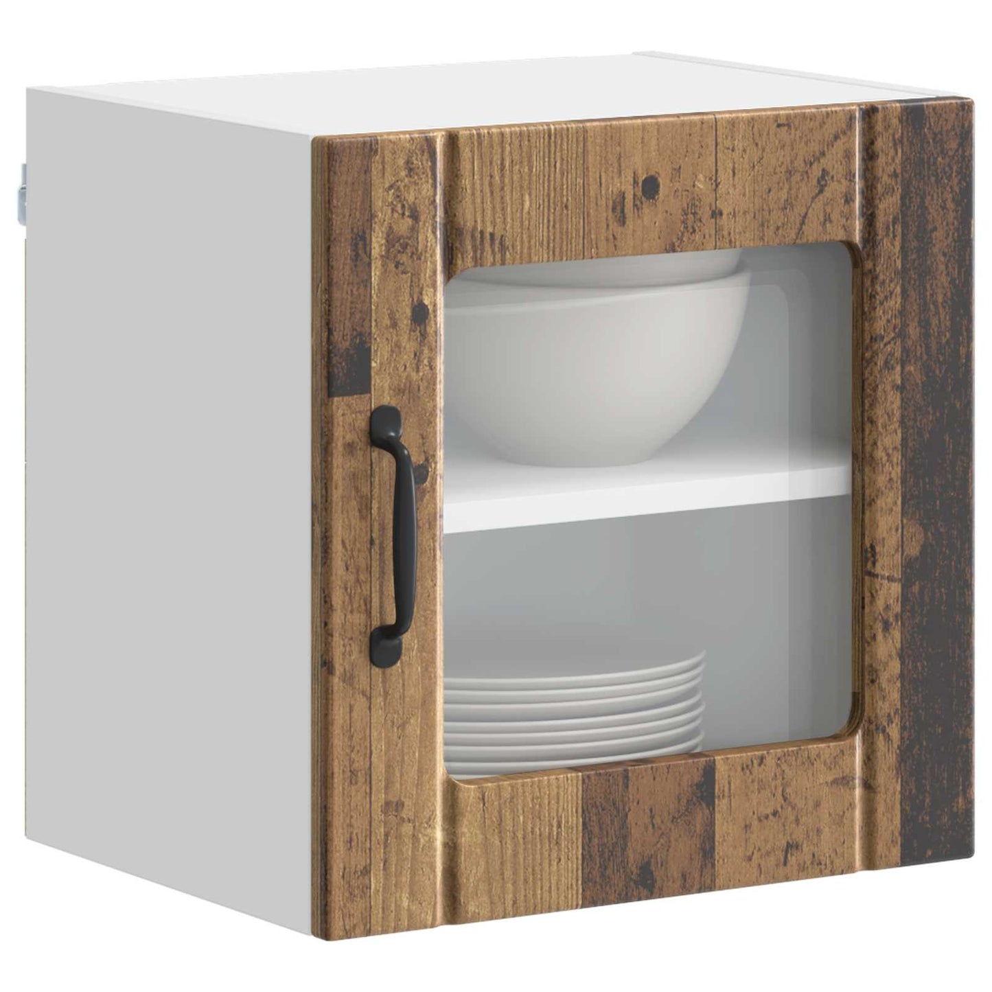 Vegghylle LUCCA 2 pcs Gammelt tre 40 x 31 x 40 cm