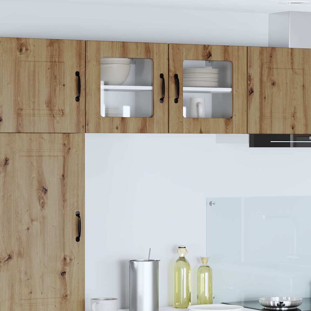 Kjøkken veggskap med hylle 2 pcs Artisan Eik 40 x 31 x 40 cm