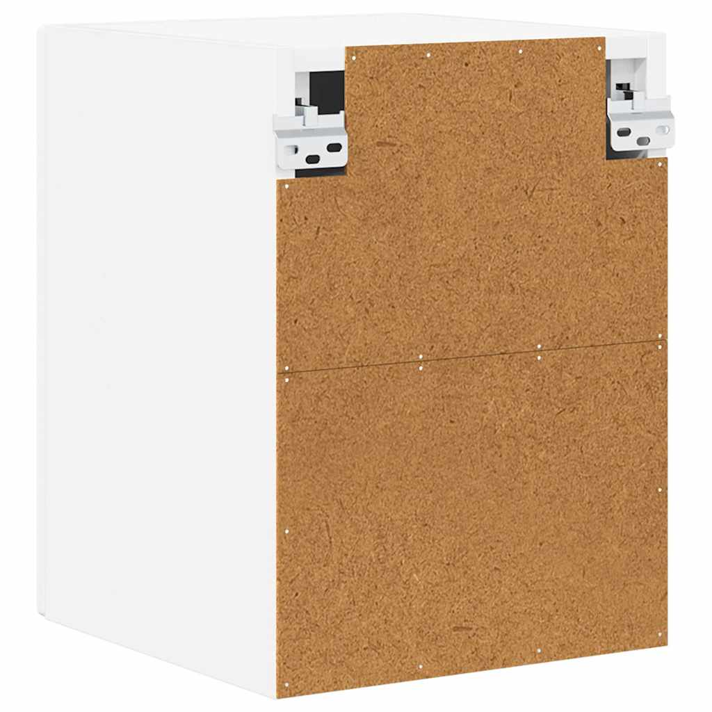 Veggskap LUCCA 2 pcs Hvit 30 x 31 x 40 cm Konstruert tre