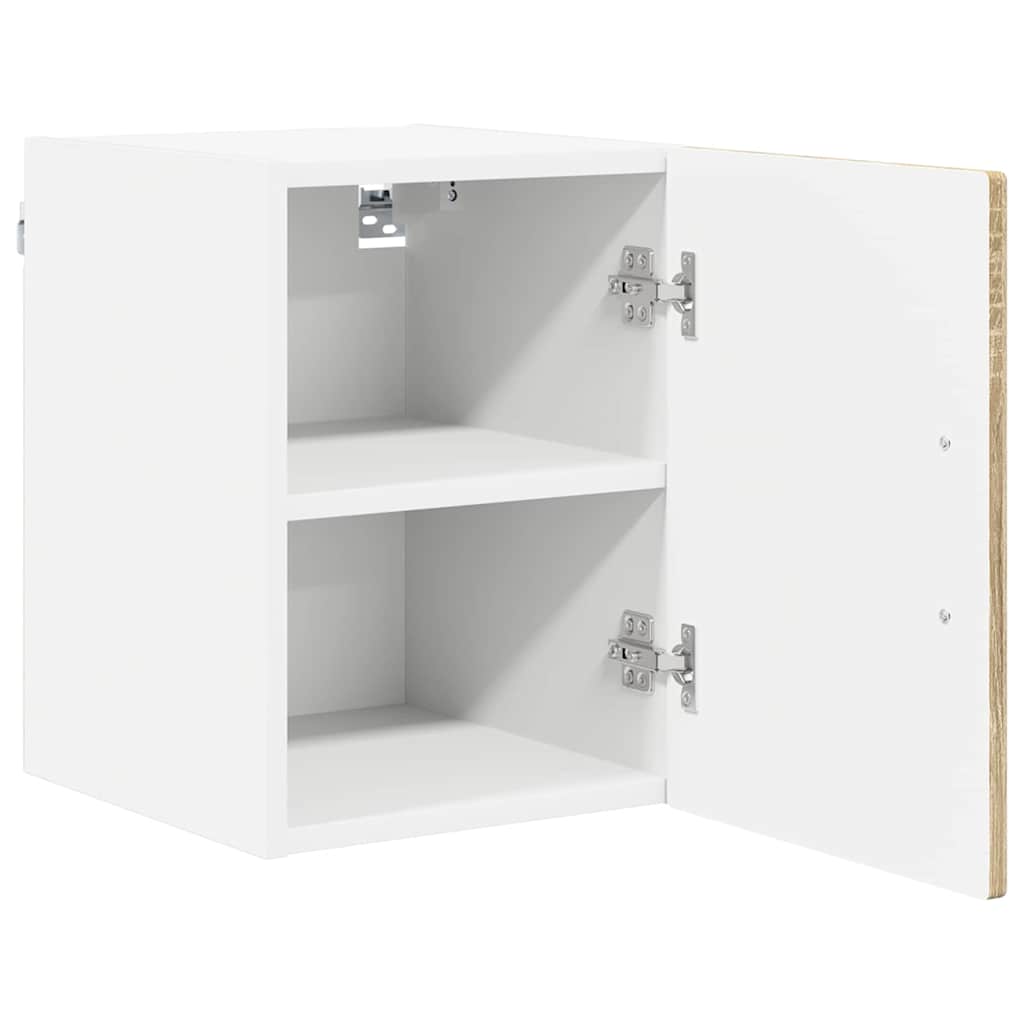 Veggskap LUCCA 2 pcs Sonoma eik 30 x 31 x 40 cm Konstruert tre