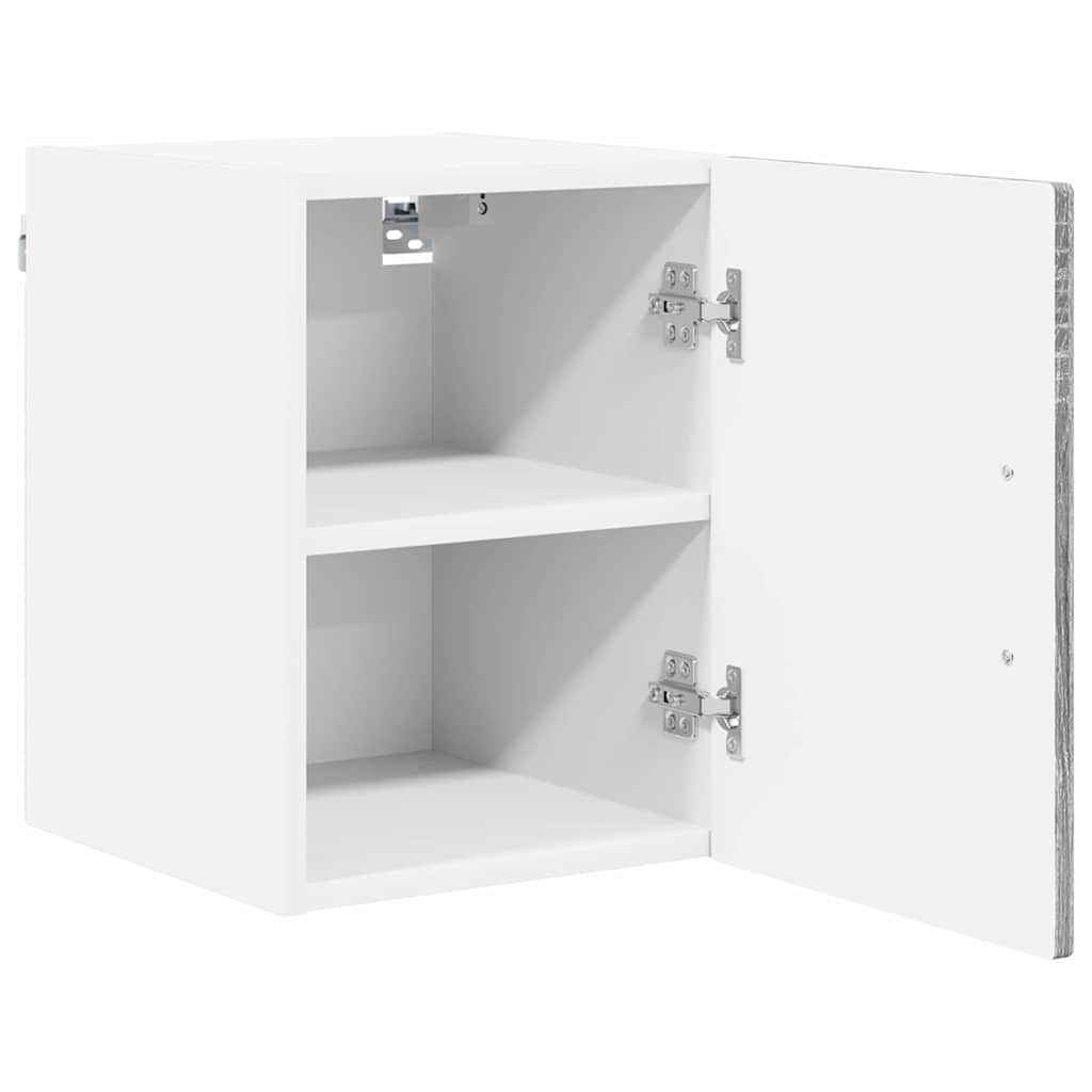 Veggskap LUCCA 2 pcs Grå sonoma 30 x 31 x 40 cm Konstruert tre