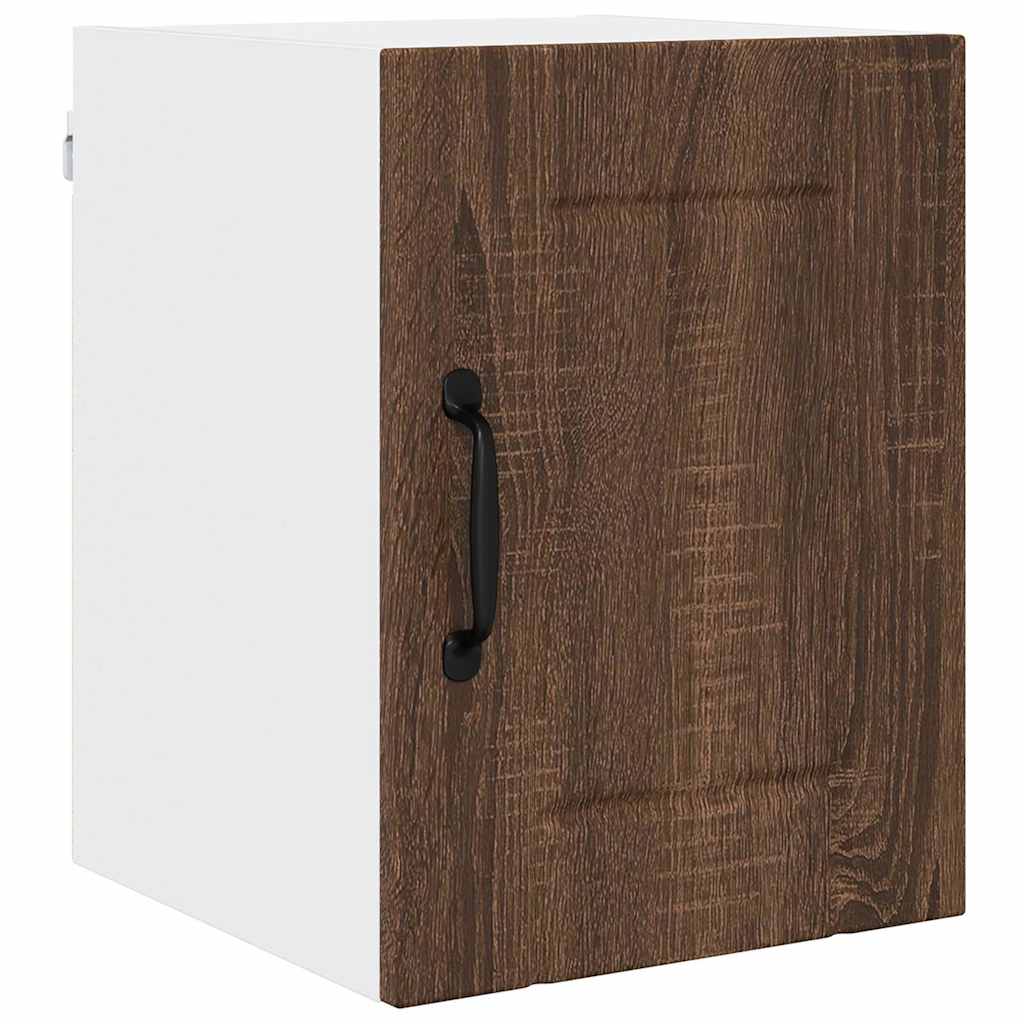 Veggskap LUCCA 2 pcs Brun eik 30 x 31 x 40 cm Konstruert tre