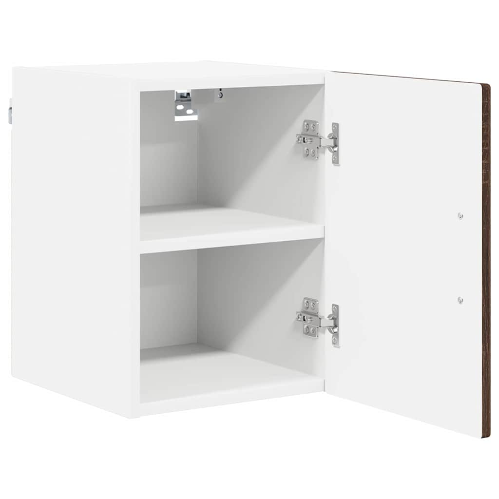Veggskap LUCCA 2 pcs Brun eik 30 x 31 x 40 cm Konstruert tre
