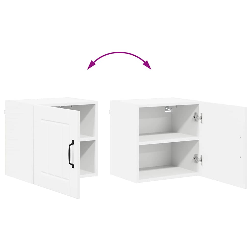 Kjøkken veggskap med hylle Hvit 40 x 31 x 40 cm Konstruert tre