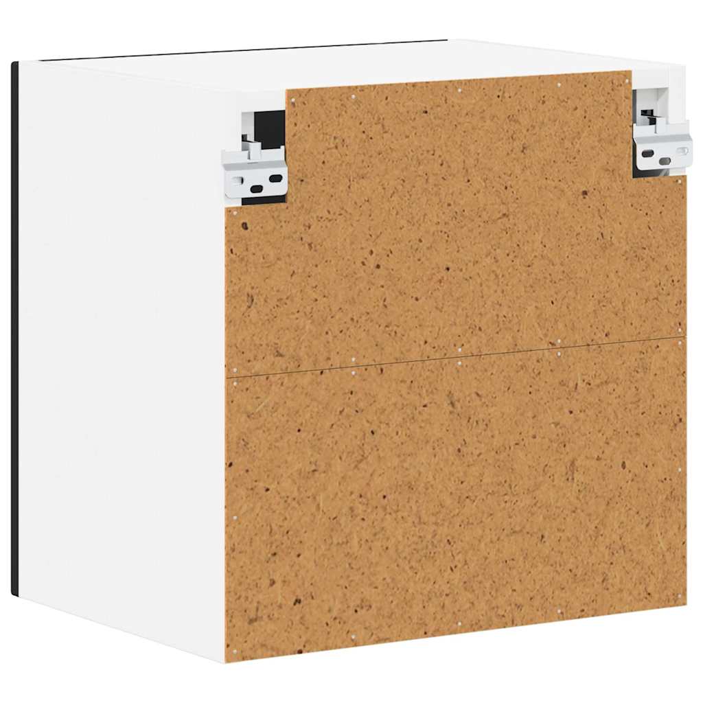 Kjøkken veggskap med hylle Svart 40 x 31 x 40 cm Konstruert tre