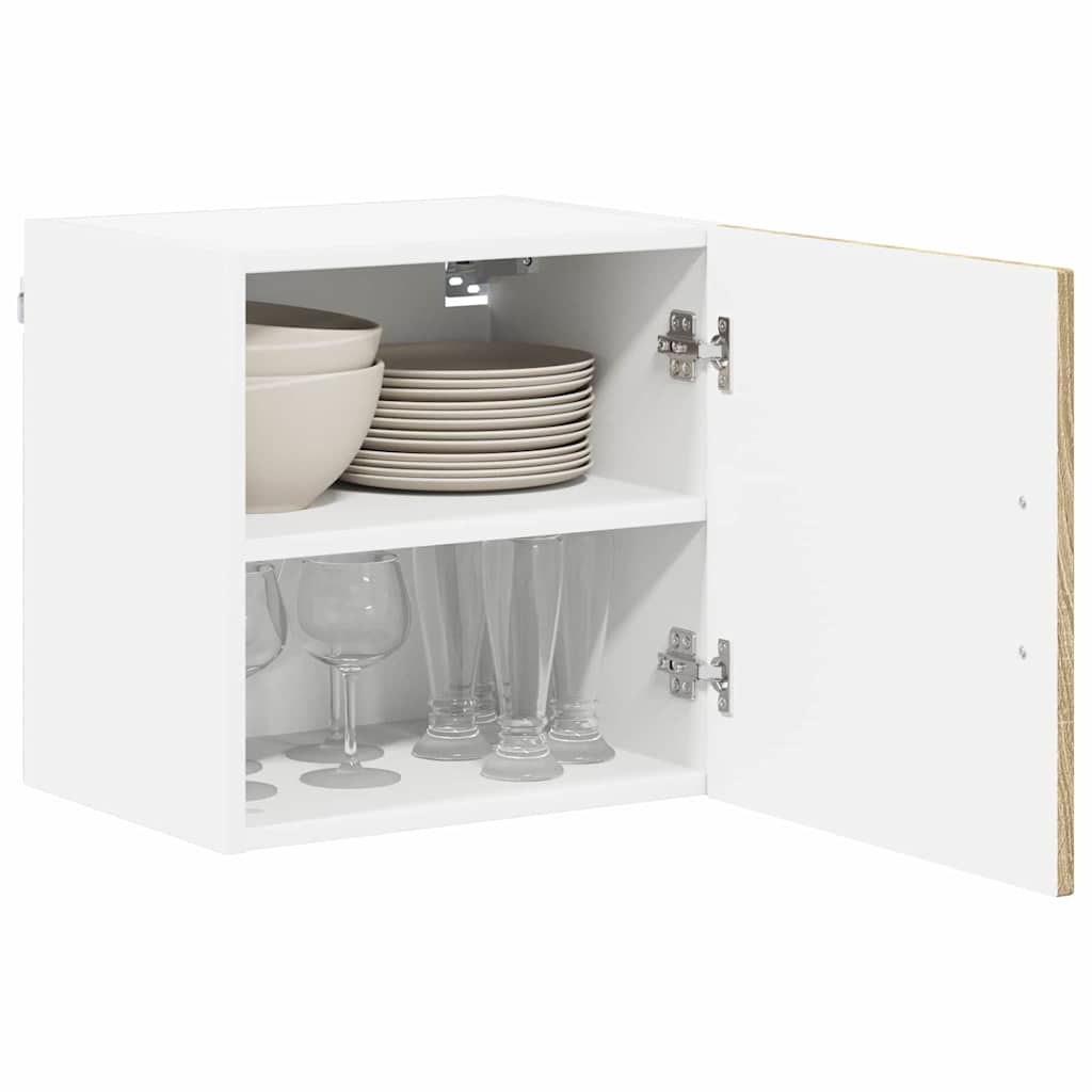 Veggskap LUCCA 2 pcs Sonoma eik 40 x 31 x 40 cm Konstruert tre