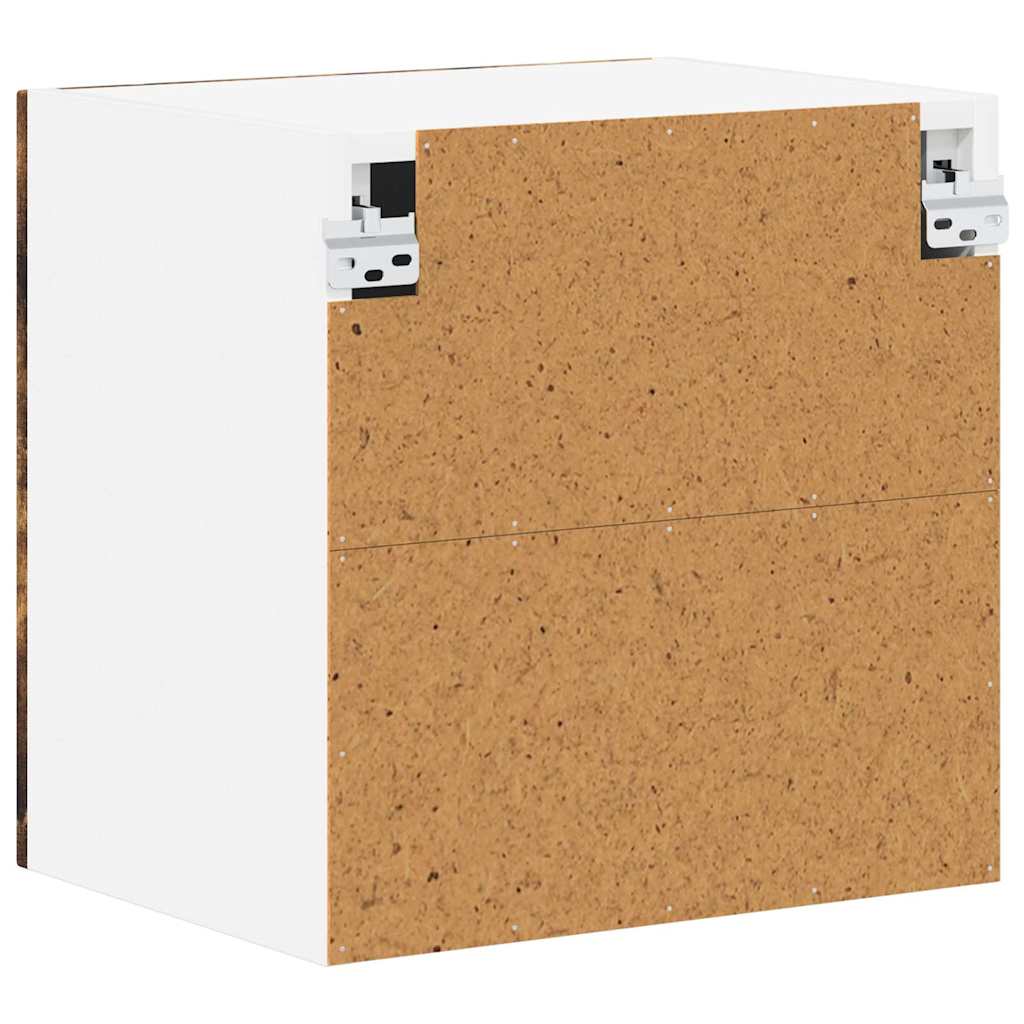 Veggskap LUCCA 2 pcs Røkt Eik 40 x 31 x 40 cm Konstruert tre