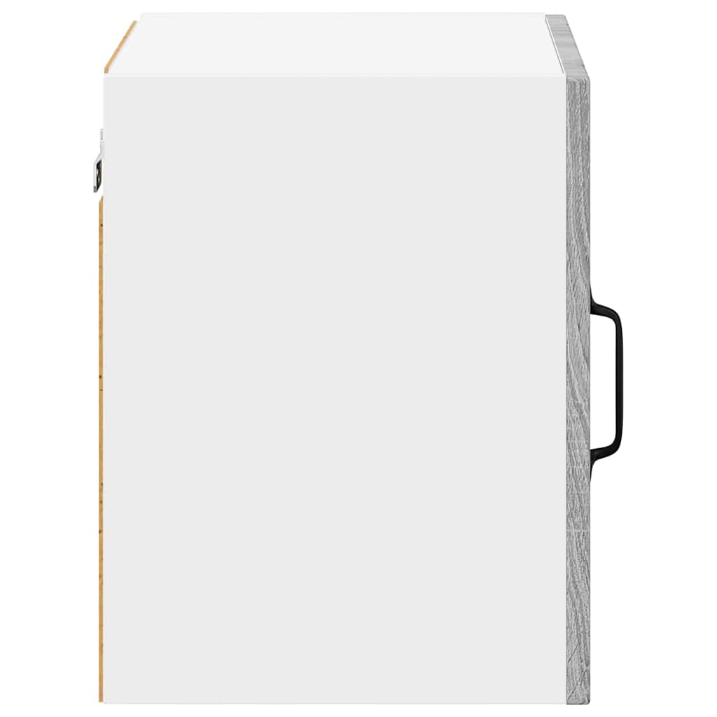 Kjøkken veggskap med hylle 2 pcs Grå Sonoma 40 x 31 x 40 cm