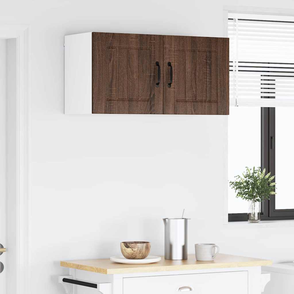 Veggskap LUCCA Brun eik 40 x 31 x 40 cm Konstruert tre