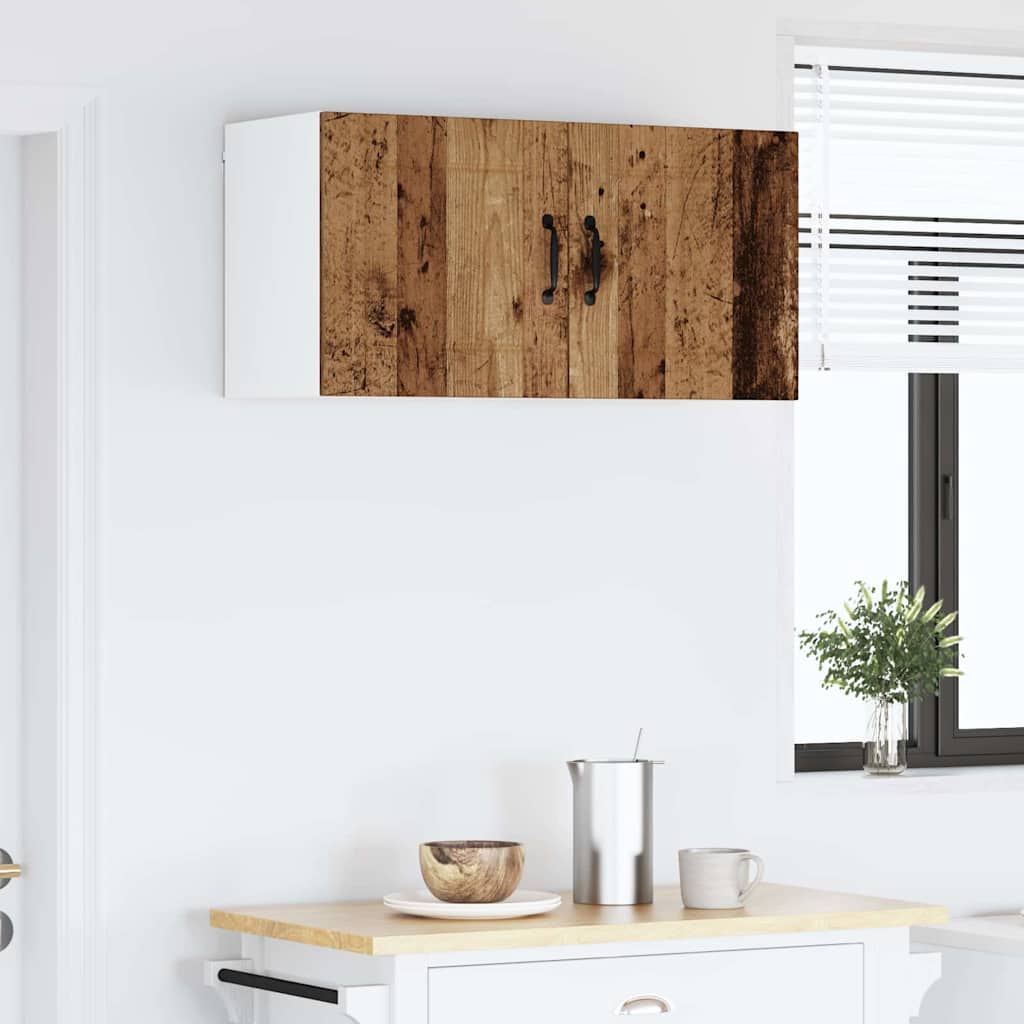 Veggskap LUCCA 2 pcs Gammelt tre 40 x 31 x 40 cm Konstruert tre
