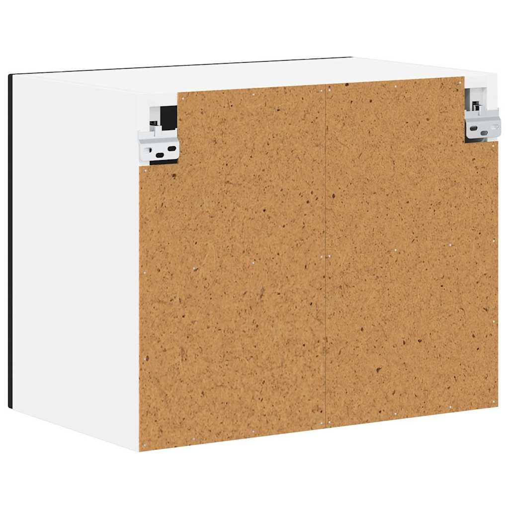 Veggskap LUCCA 2 pcs Svart 50 x 31 x 40 cm Konstruert tre