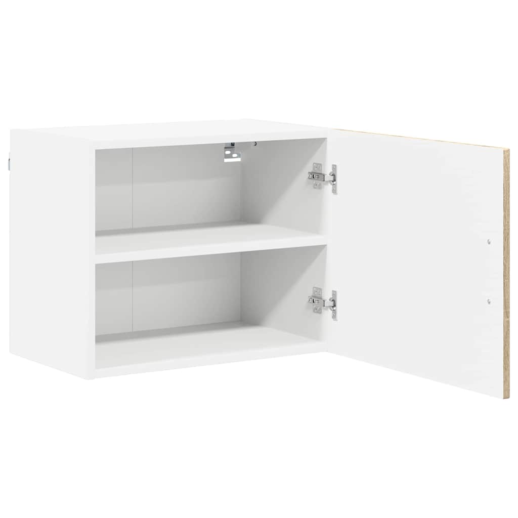 Veggskap LUCCA 2 pcs Sonoma eik 50 x 31 x 40 cm Konstruert tre