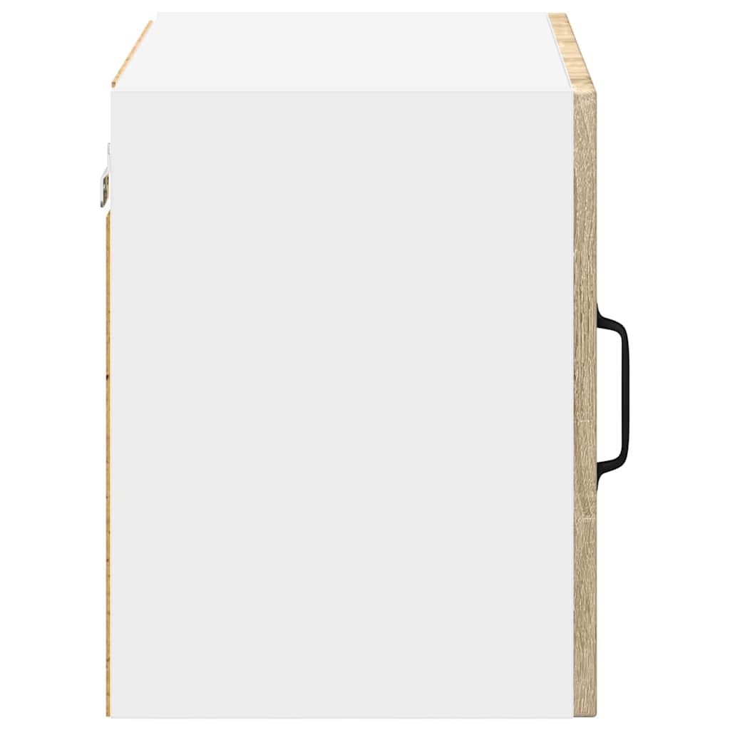 Veggskap LUCCA 2 pcs Sonoma eik 50 x 31 x 40 cm Konstruert tre