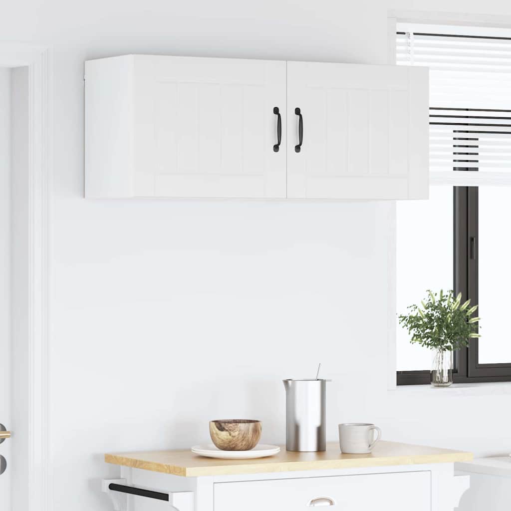 Veggskap LUCCA Høgglans hvit 50 x 31 x 40 cm Konstruert tre