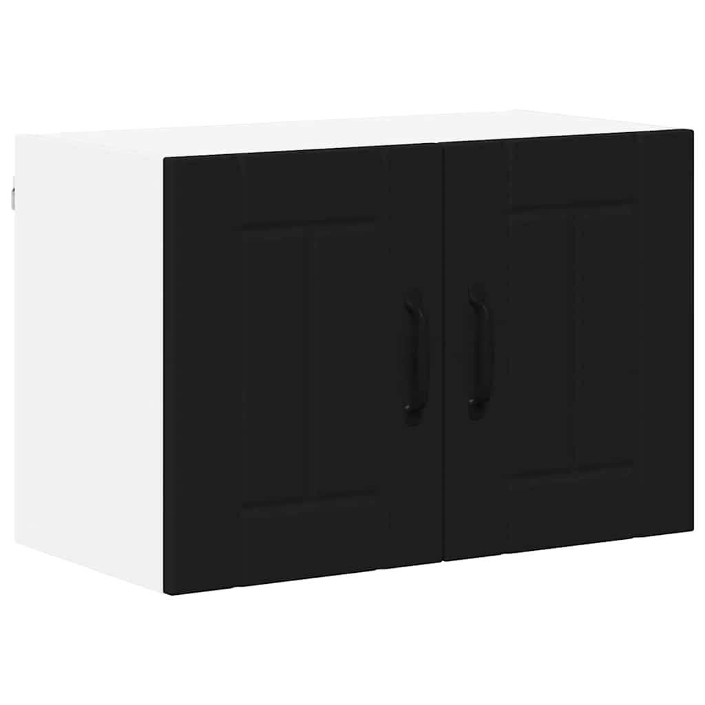 Veggskap LUCCA 2 pcs Svart 60 x 31 x 40 cm Konstruert tre