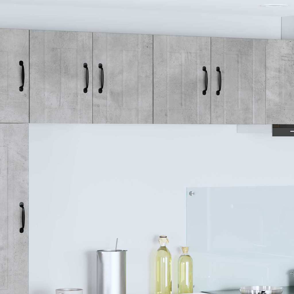 Veggskap LUCCA 2 pcs Betonggrå 60 x 31 x 40 cm Konstruert tre