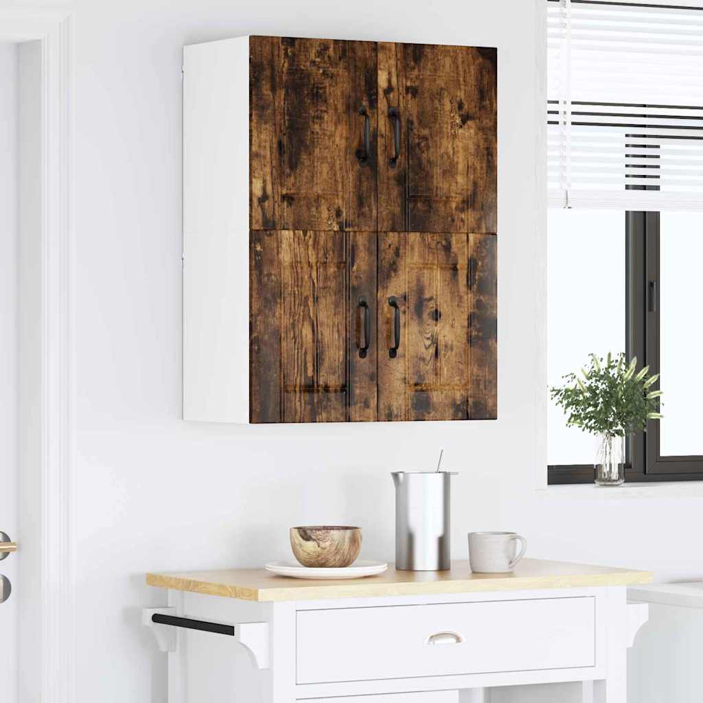 Veggskap LUCCA 2 pcs Røkt Eik 60 x 31 x 40 cm Konstruert tre