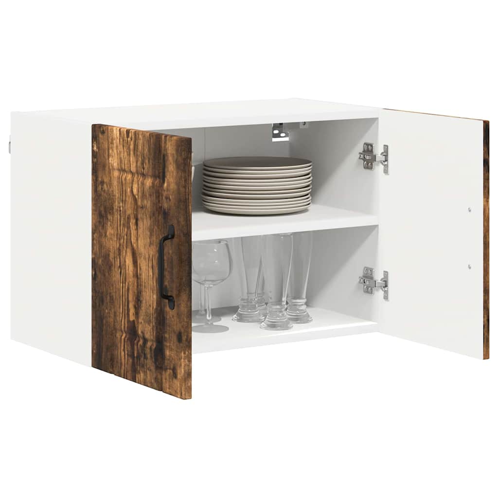 Veggskap LUCCA 2 pcs Røkt Eik 60 x 31 x 40 cm Konstruert tre
