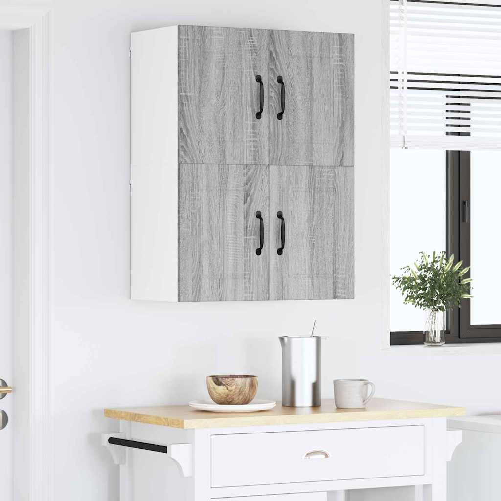 Veggskap LUCCA 2 pcs Grå sonoma 60 x 31 x 40 cm Konstruert tre
