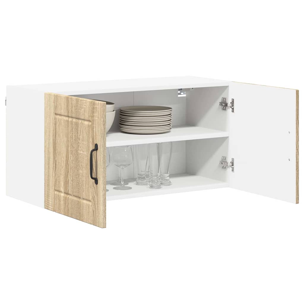 Veggskap LUCCA Sonoma eik 80 x 31 x 40 cm Konstruert tre
